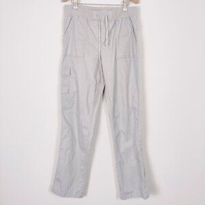Jones New York Women's Cargo Pants in Silver Blue Size 6 Gorpcore Cotton